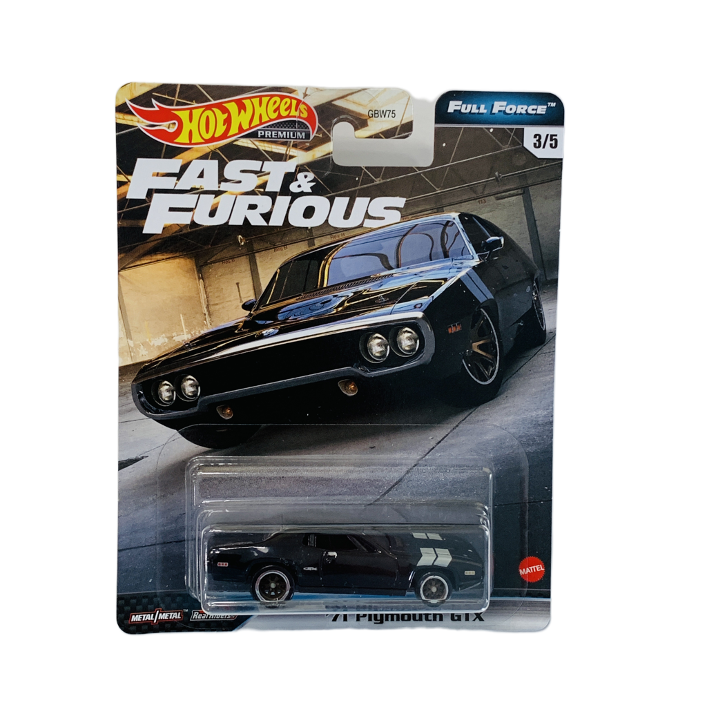 Premium Hot Wheels Fast & Furious Full Force '71 Plymouth GTX