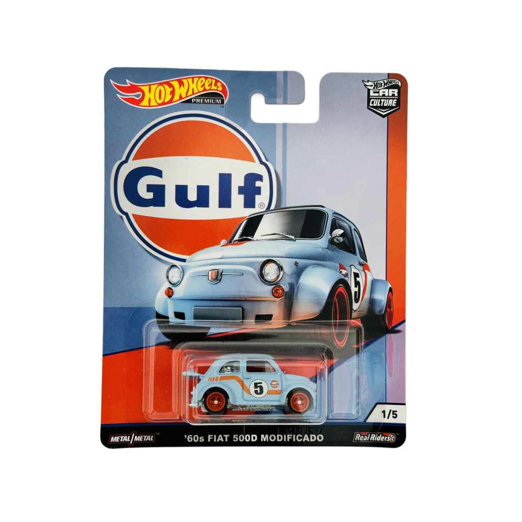 Hot Wheels Premium Car Culture Gulf '60s Fiat 500D Modificado