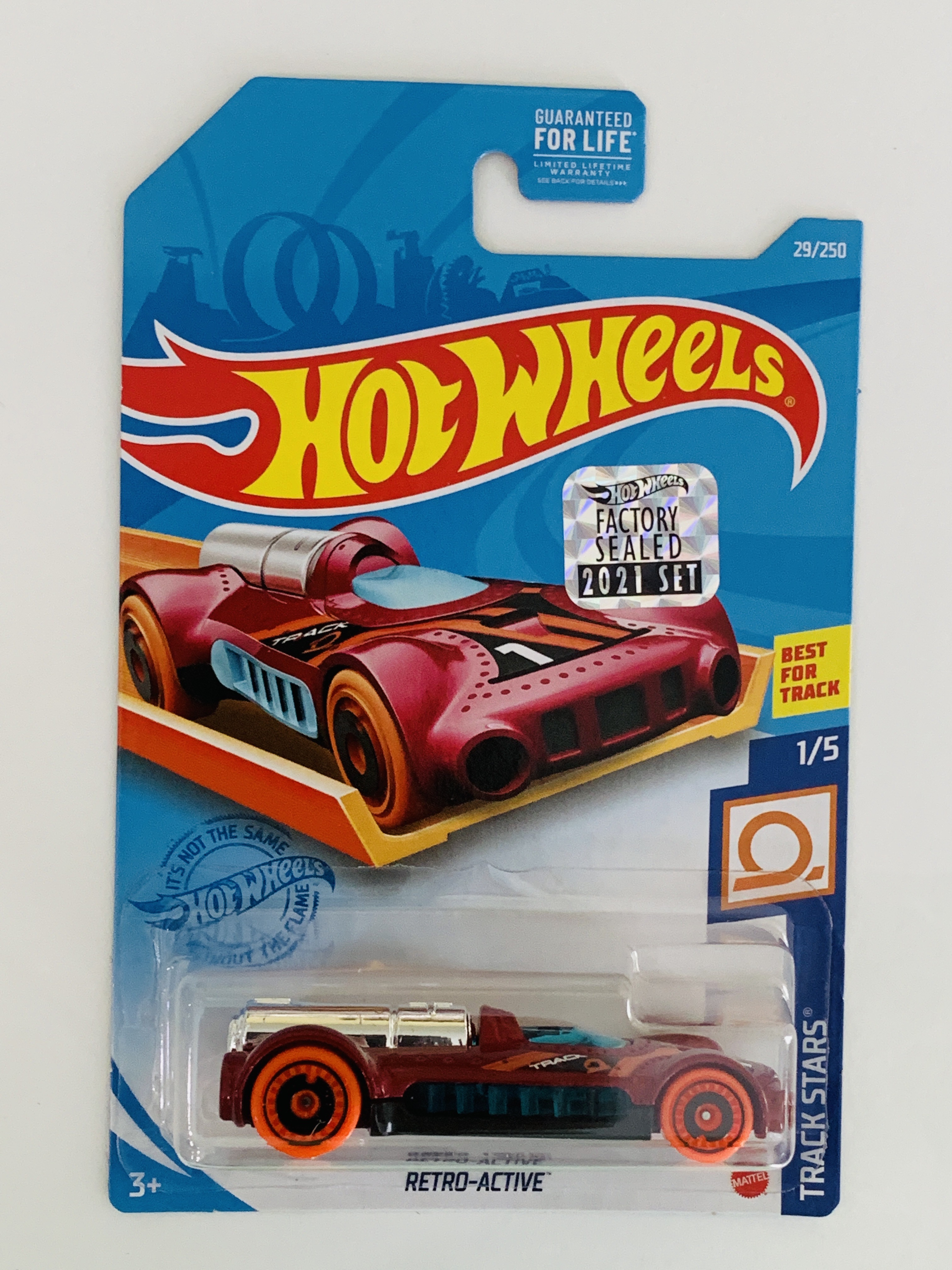 Hot Wheels 2021 Factory Set #29 Retro-Active - Red