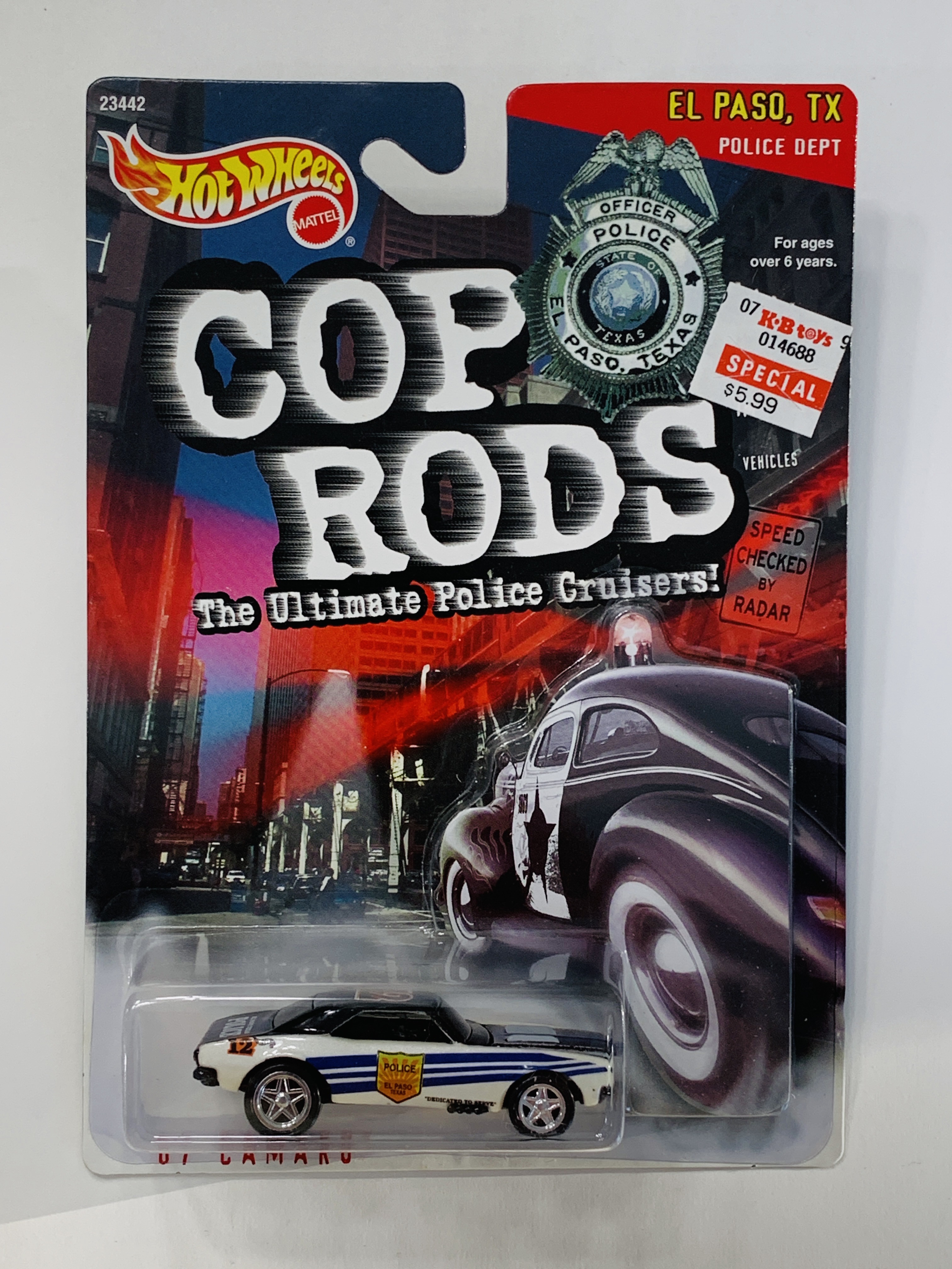 Hot Wheels Cop Rods El Paso, TX '67 Camaro
