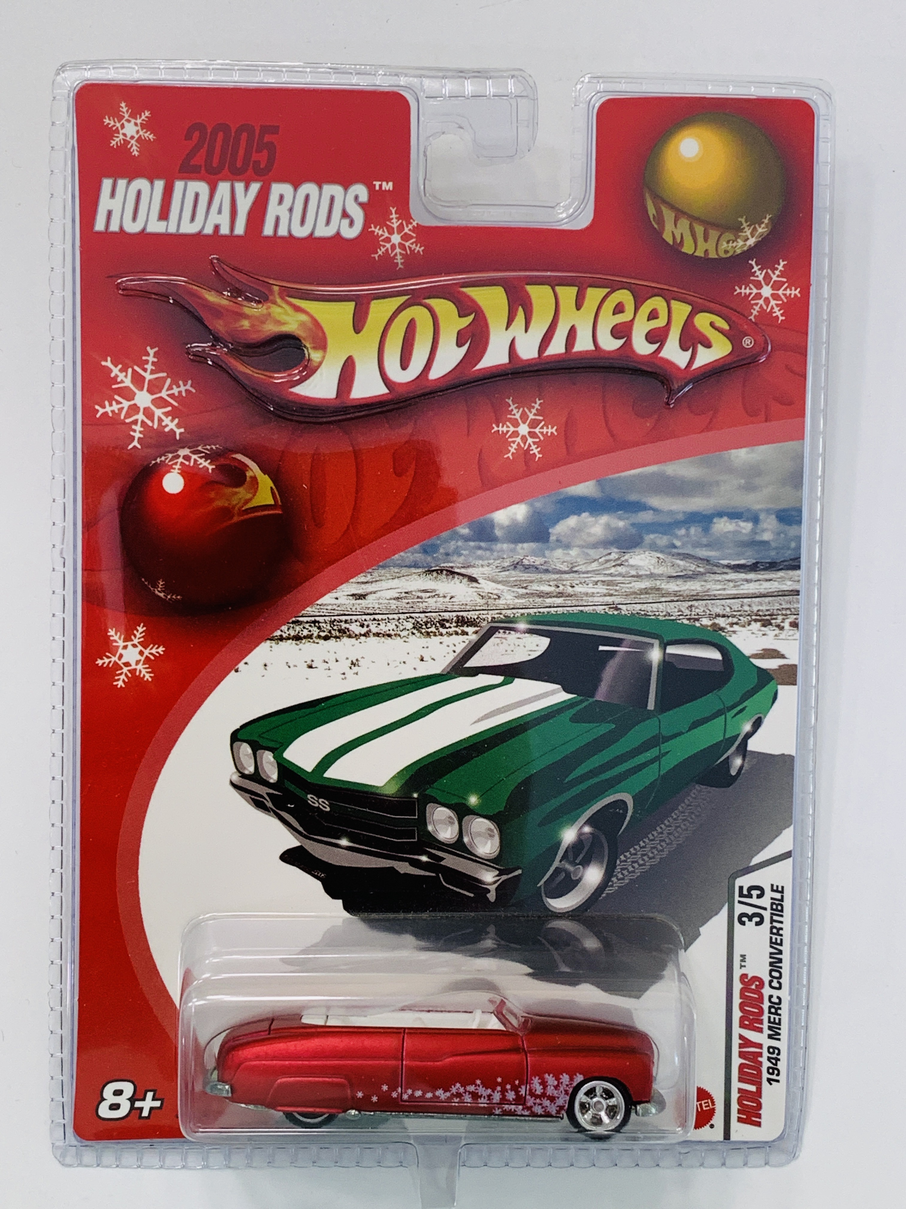 Hot Wheels 2005 Holiday Rods 1949 Merc Convertible - Red