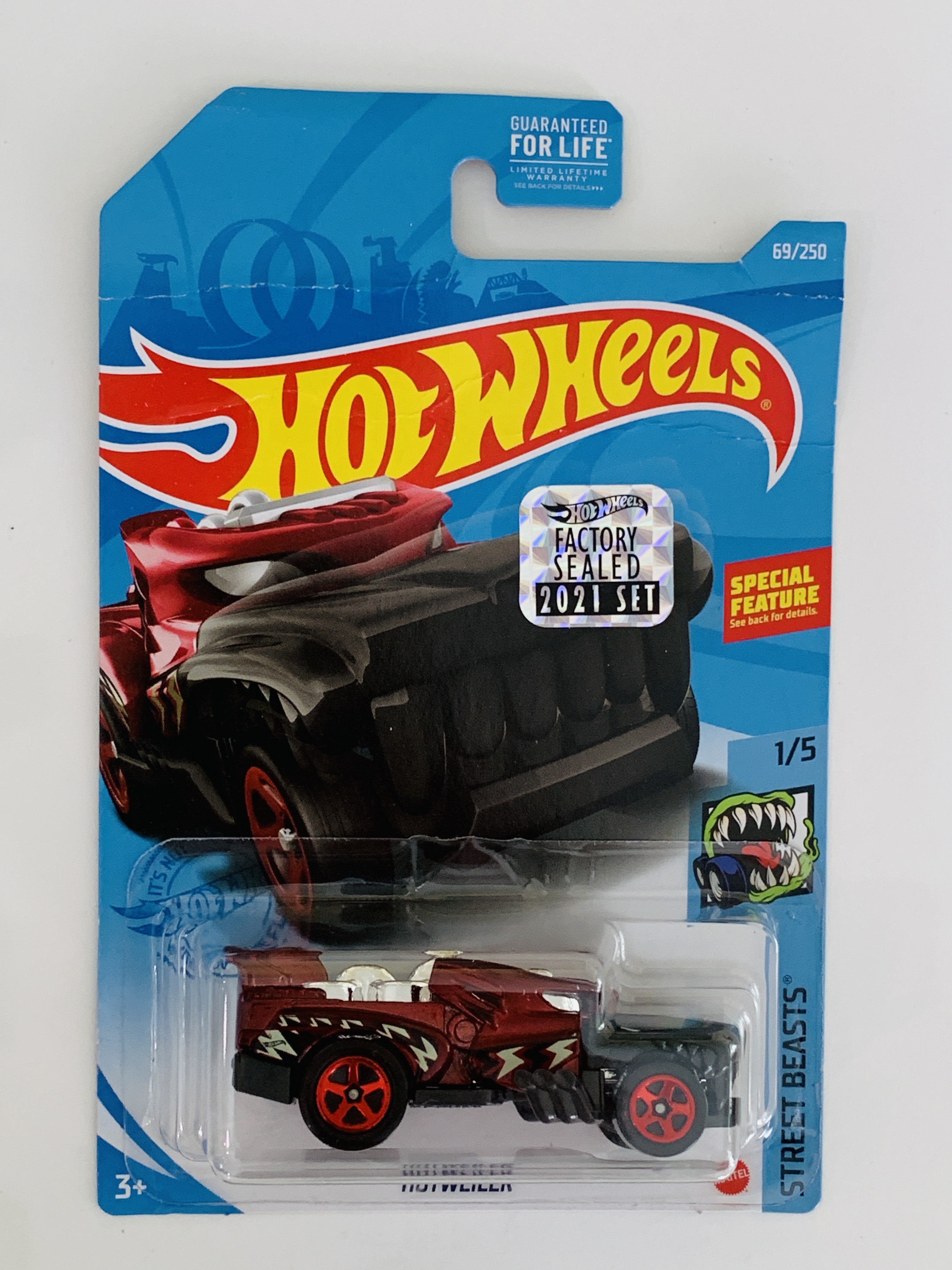 Hot Wheels 2021 Factory Set #69 Hotweiler - Rough Card