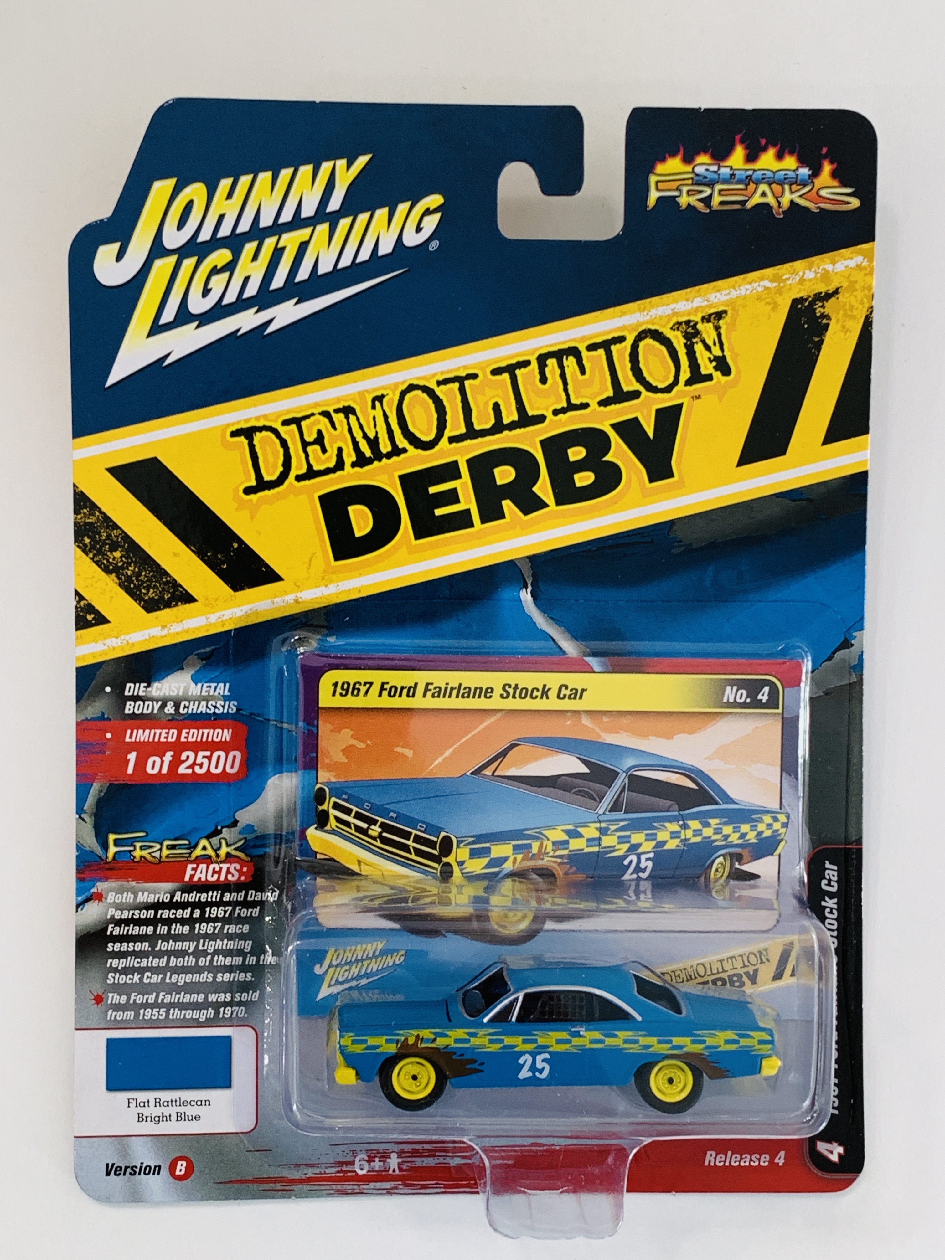 Johnny Lightning Demolition Derby 1967 Ford Fairlane Stock Car