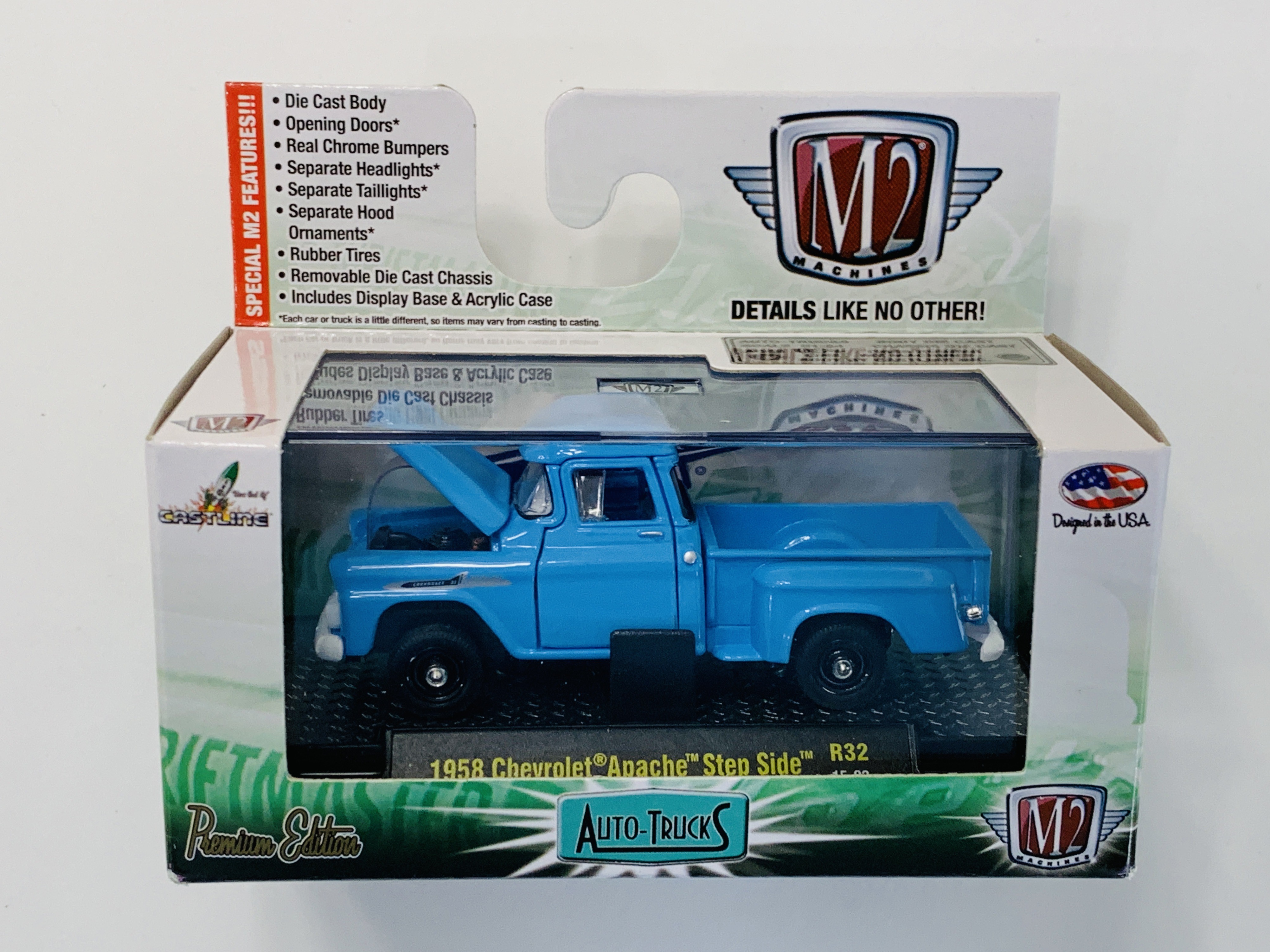 M2 Machines Auto-Trucks 1958 Chevrolet Apache Step Side R32