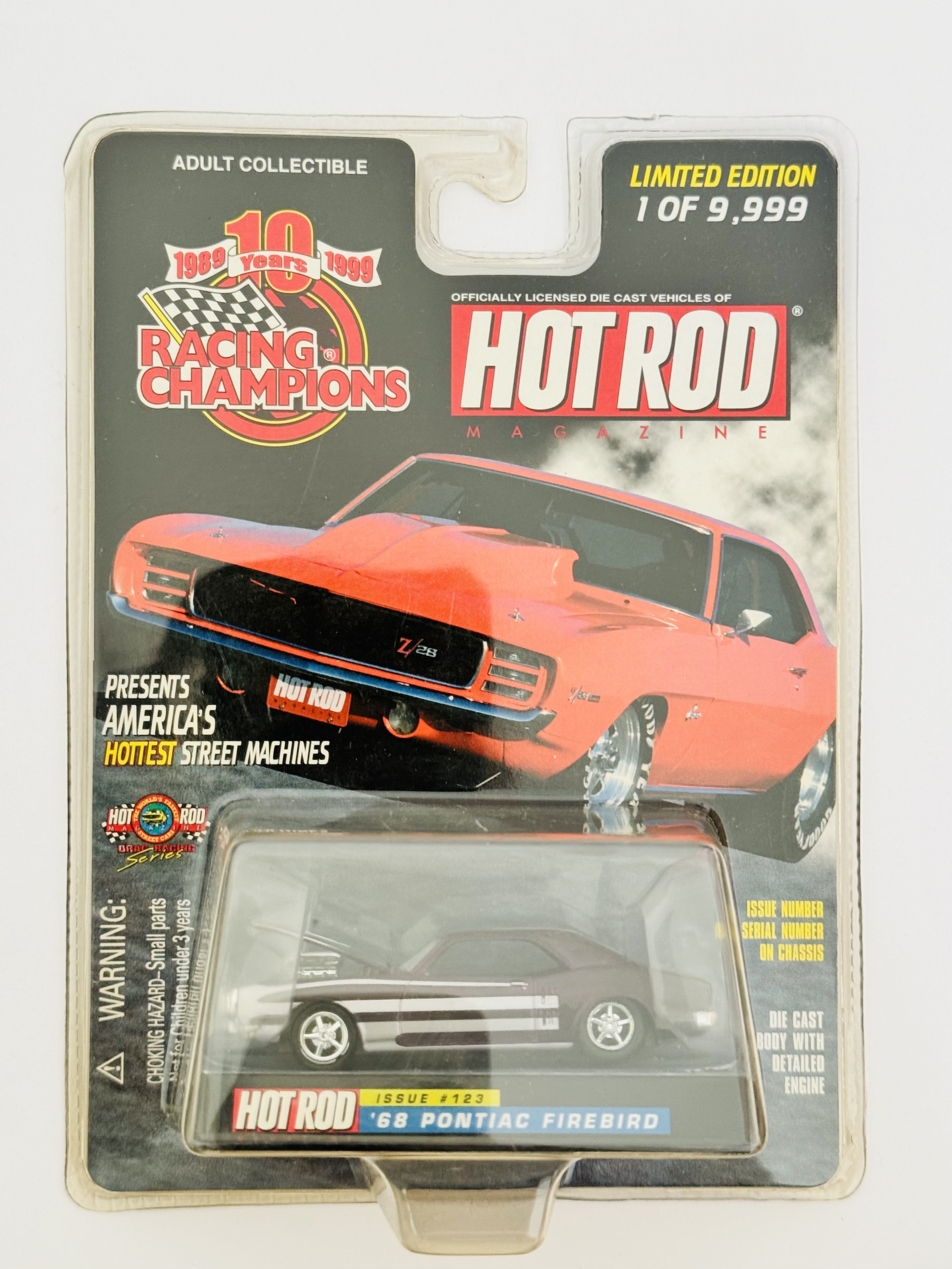 Racing Champions Hot Rod Magazine '68 Pontiac Firebird